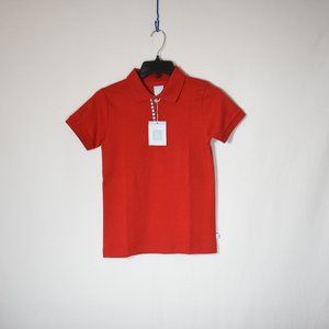 Bella Bliss Boys Short Sleeve Polo.  NWT. Red w/blue & white accent.  Size 8